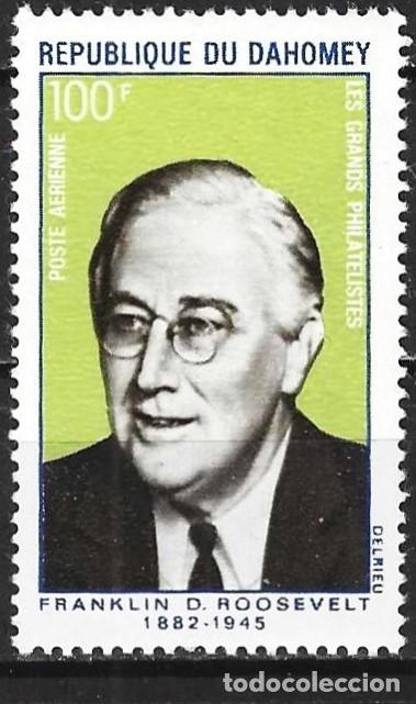 Sellos: Dahomey 1970 - Mi 427 - YT Pa 120 - Franklin Roosevelt ( A&eacute;reo ) MNH**