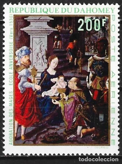 Sellos: Dahomey 1969 - Mi 402 - YT Pa 115 - Pintura religiosa - MH* ( A&eacute;reo )