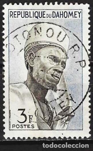 Sellos: Dahomey 1963 - Mi 201 - YT 180 - Jefe Bariba