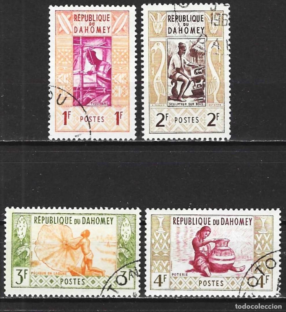Sellos: Dahomey 1961 - Mi 178 a 181 - YT 159 a 162 - Artesan&iacute;a