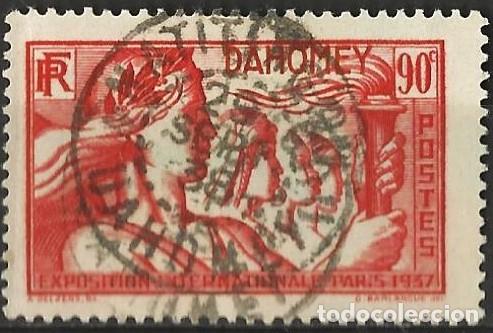 Sellos: Dahomey 1937 - Mi 100 - YT 107 - Exposici&oacute;n Internacional de Par&iacute;s