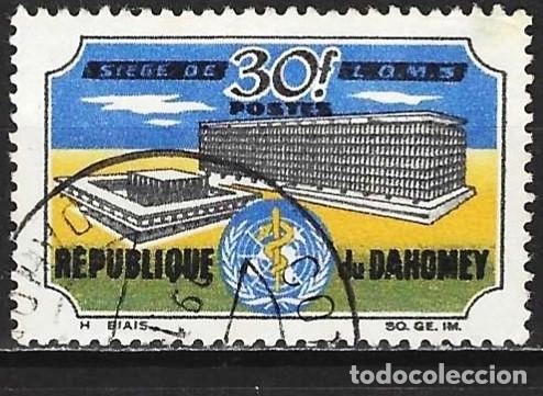 Sellos: Dahomey 1966 - Mi 276 - YT 239 - Sede de la OMS, Ginebra
