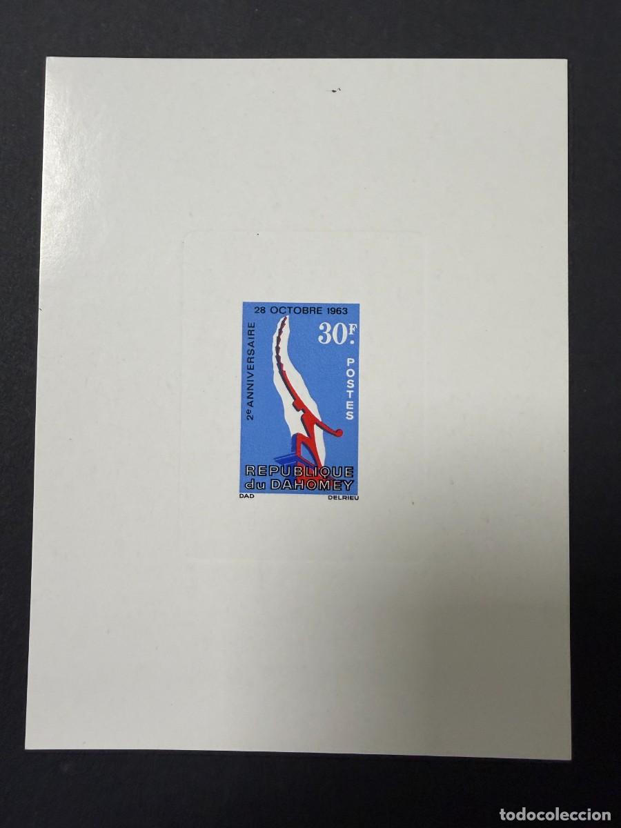 Sellos: DAHOMEY, 1965. MI 255. PRUEBA DE LUJO. PRESIDENTE LINCOLN. NUEVO. SIN FIJASELLOS