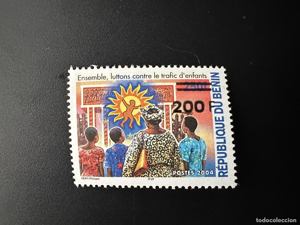 Sellos: Benin 2007 Mi. 1409 Overloaded Overprint Juntos luchemos contra la trata de ni&ntilde;os