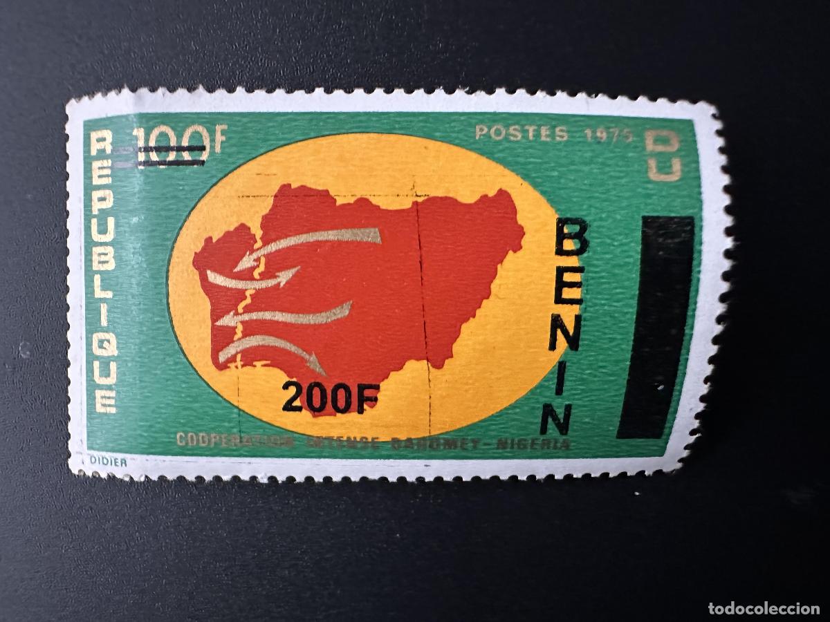Sellos: Benin 2008/2009 Mi. 1501 Cooperaci&oacute;n Dahomey Nigeria sobrecargada sobreimpresi&oacute;n
