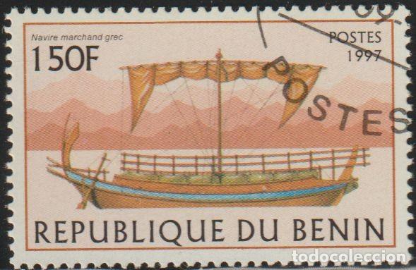 Selos: Benin 1997 Scott 1041 Sello * Barcos Veleros Griegos Michel 972 Yvert 769 Benim Dahomey Stamp Timbre