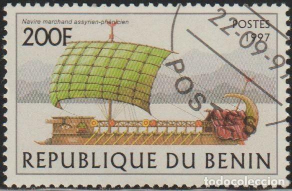Selos: Benin 1997 Scott 1042 Sello * Barcos Veleros asirio-fenicios Michel 973 Yvert 770 Benim Dahomey