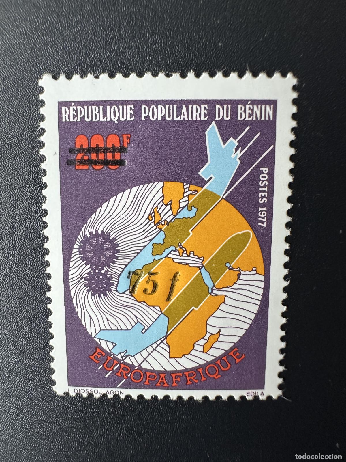 Sellos: Benin 1985 Mi. 382 Europafrique sobrecargada sobreimpresi&oacute;n