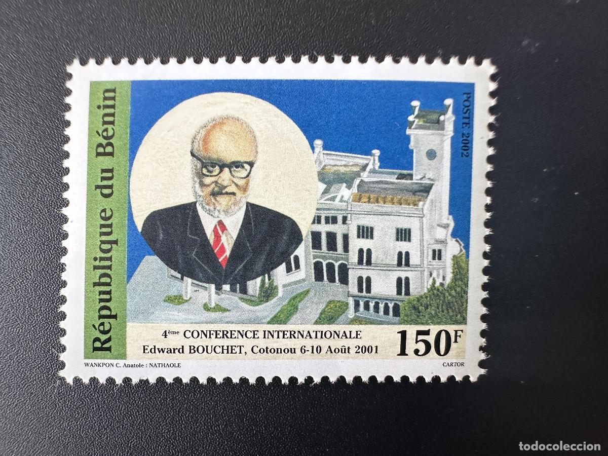 Sellos: Benin 2001/2002 Mi. 1338 150F Cuarta Conferencia Internacional Edward Bouchet