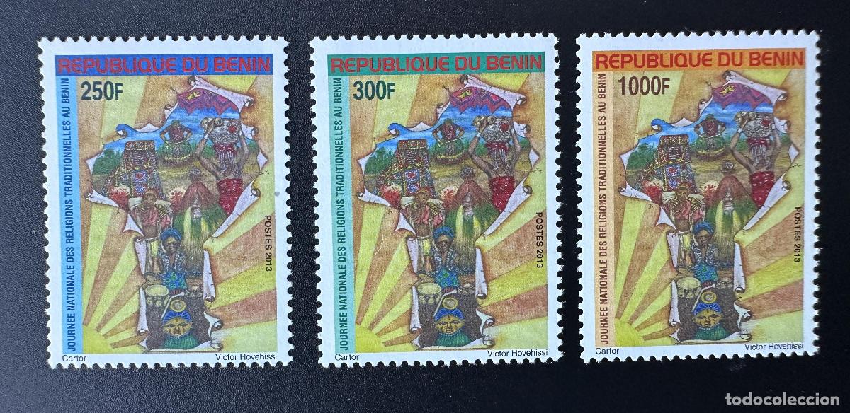 Sellos: Benin 2012/2013 Mi. 1656 - 1658 D&iacute;a Nacional de las Religiones Tradicionales