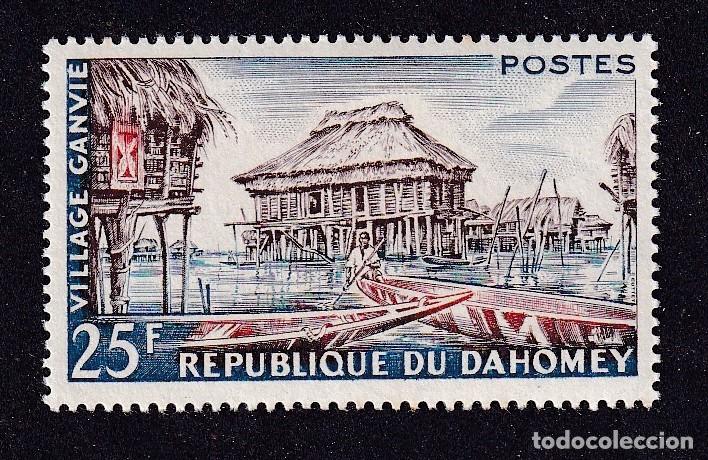 Sellos: DAHOMEY (BENIN) Yvert n&deg; 155 ** village Ganvier
