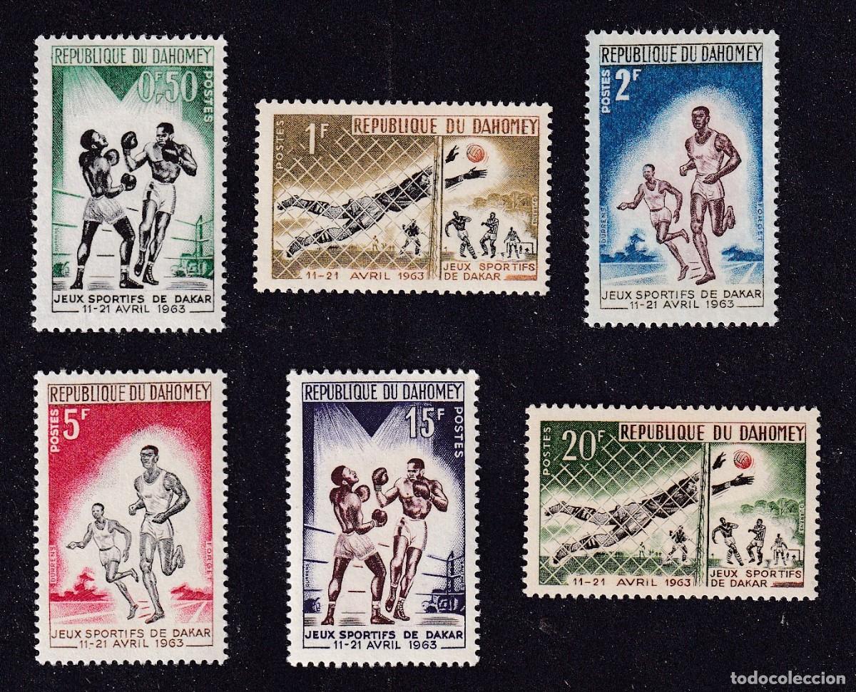 Sellos: DAHOMEY (BENIN) Yvert n&deg; 192 &agrave; 197 ** jeux sportifs de l'amiti&eacute; &agrave; Dakar