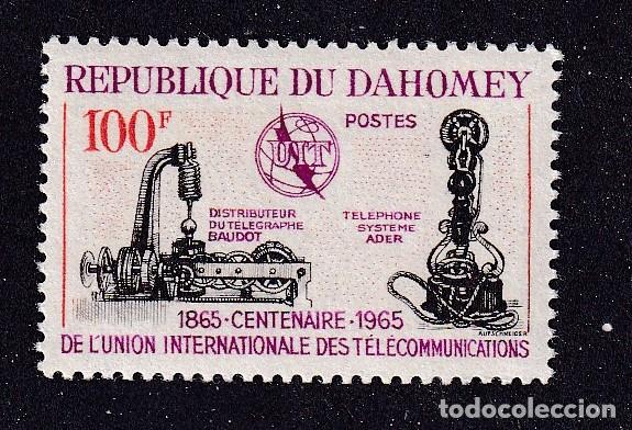 Sellos: DAHOMEY (BENIN) Yvert n&deg; 222 * centenaire de l'Union Internationale des T&eacute;l&eacute;communications