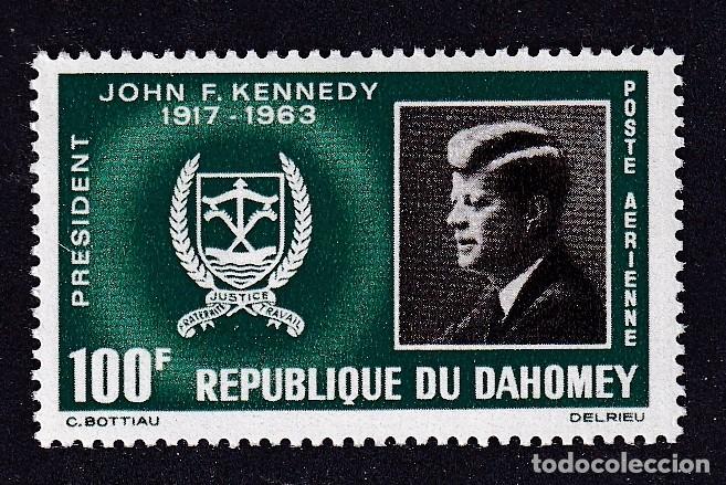 Sellos: DAHOMEY (BENIN) Yvert PA n&deg; 34 ** anniversaire de la mort du pr&eacute;sident Kennedy