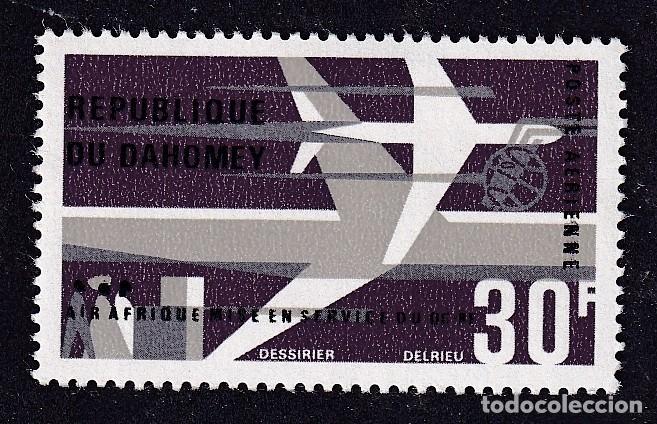 Sellos: DAHOMEY (BENIN) Yvert PA n&deg; 46 ** mise en service du DC-8F d'Air Afrique