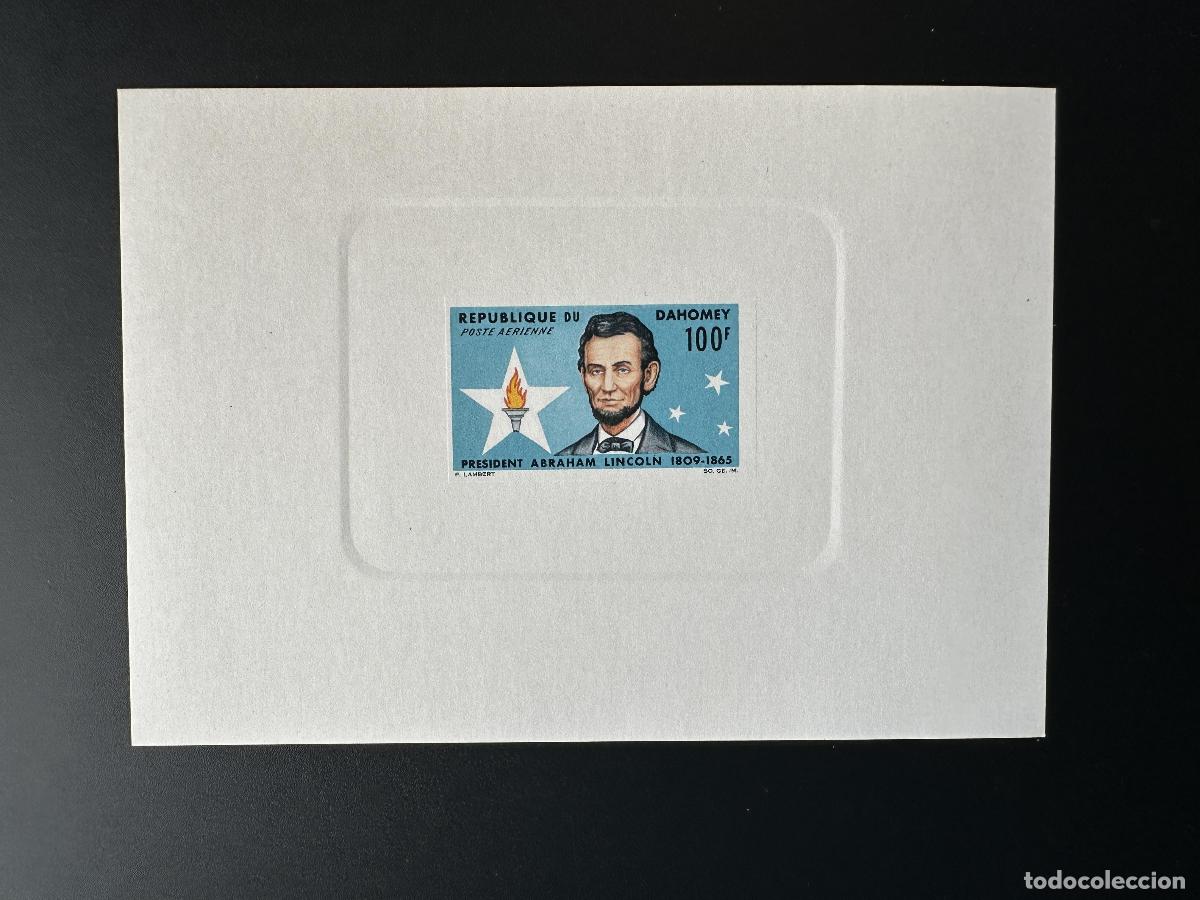 Sellos: Dahomey 1965 Mi. 255 a prueba de lujo Lincoln President USA 1809-1865