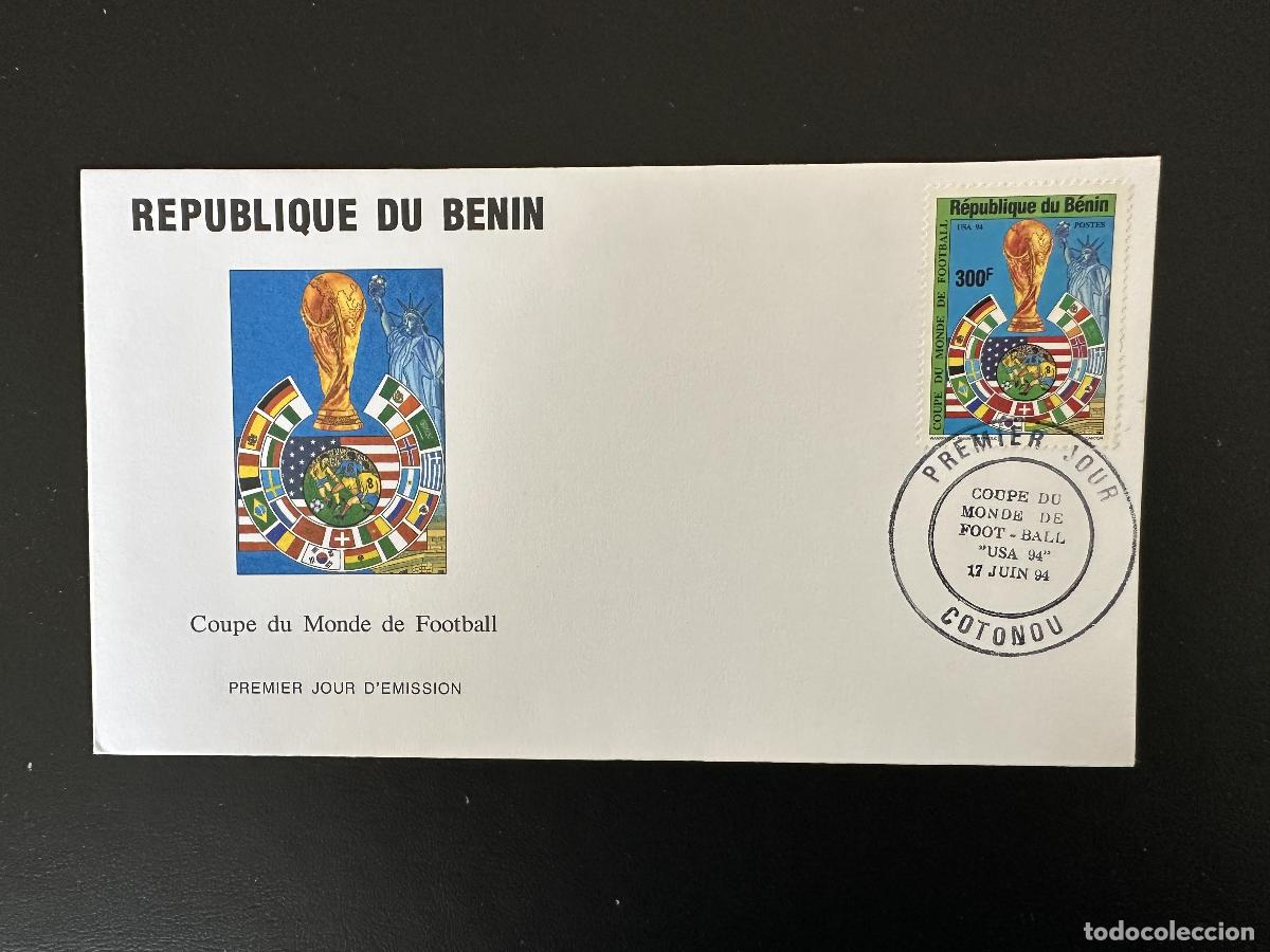 Sellos: Ben&iacute;n 1994 Mi. 623 FDC Football FIFA Soccer USA Statue Liberty