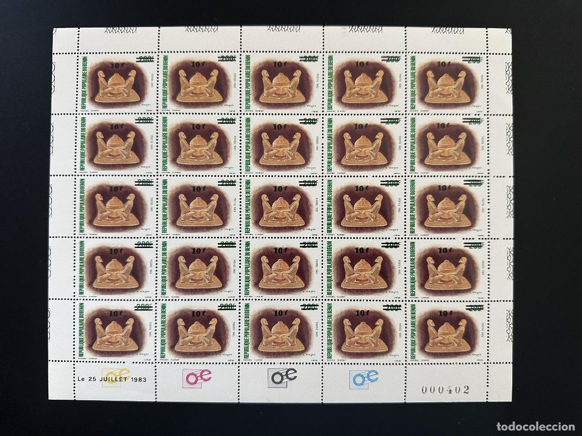 Sellos: Benin 1984 Mi. 360 tablero Caja para monos sobrecargada Mono simio Affe Wildlife