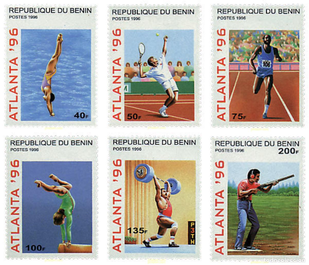 Sellos: 83557 MNH BENIN 1996 26 JUEGOS OLIMPICOS VERANO ATLANTA 1996