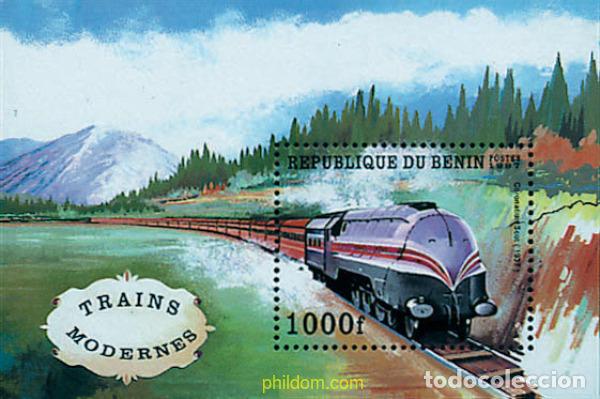 Sellos: 57387 MNH BENIN 1997 TRENES MODERNOS