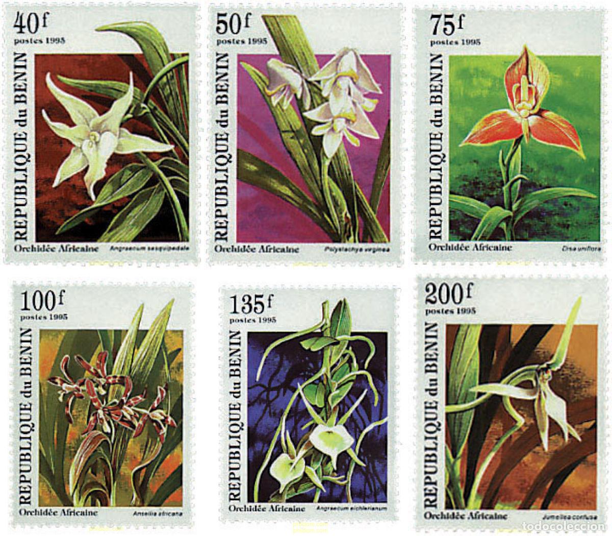 Sellos: 95993 MNH BENIN 1995 ORQUIDEAS AFRICANAS