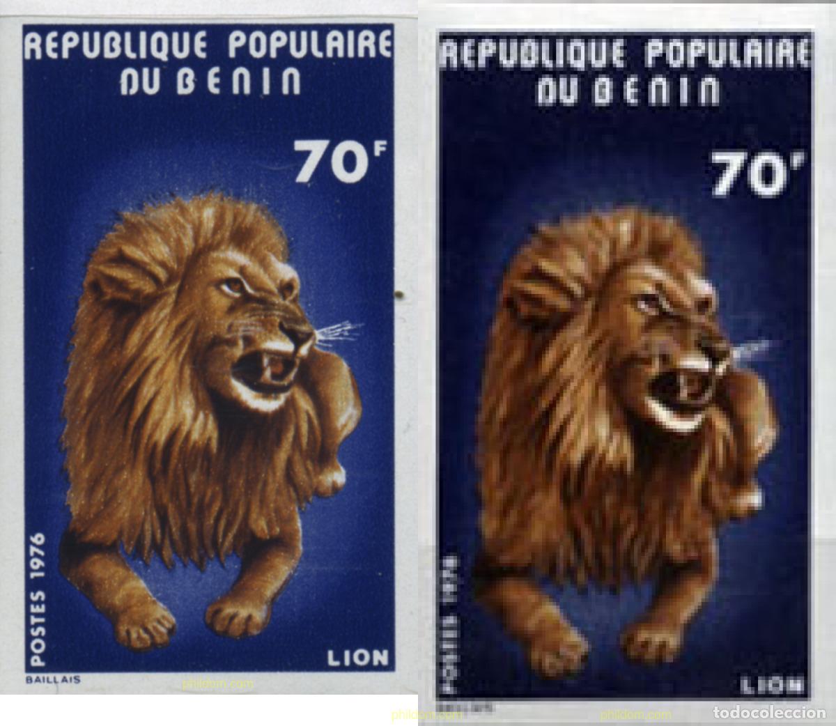 Sellos: 202551 MNH BENIN 1976 ANIMALES DEL PARQUE NACIONAL DE PENDJARI