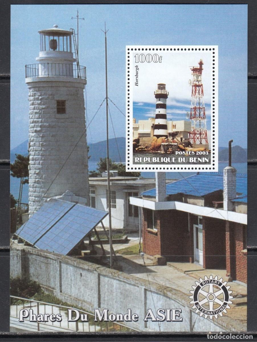 Sellos: BENIN 2003 SHEET MNH FAROS LIGHTHOUSES PHARES FAROIS FARI LEUCHTTURM INDICADORES DE CAMINO