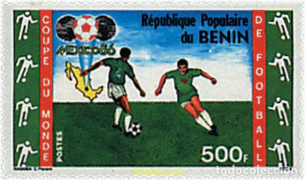 Sellos: 99648 MNH BENIN 1986 COPA DEL MUNDO DE FUTBOL. MEXICO-86