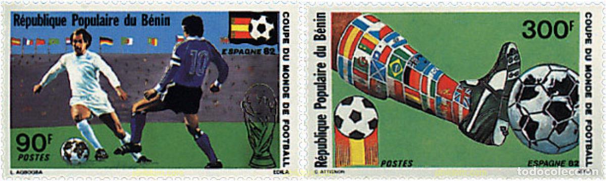 Sellos: 80047 MNH BENIN 1982 COPA DEL MUNDO DE FUTBOL. ESPA&Ntilde;A-82