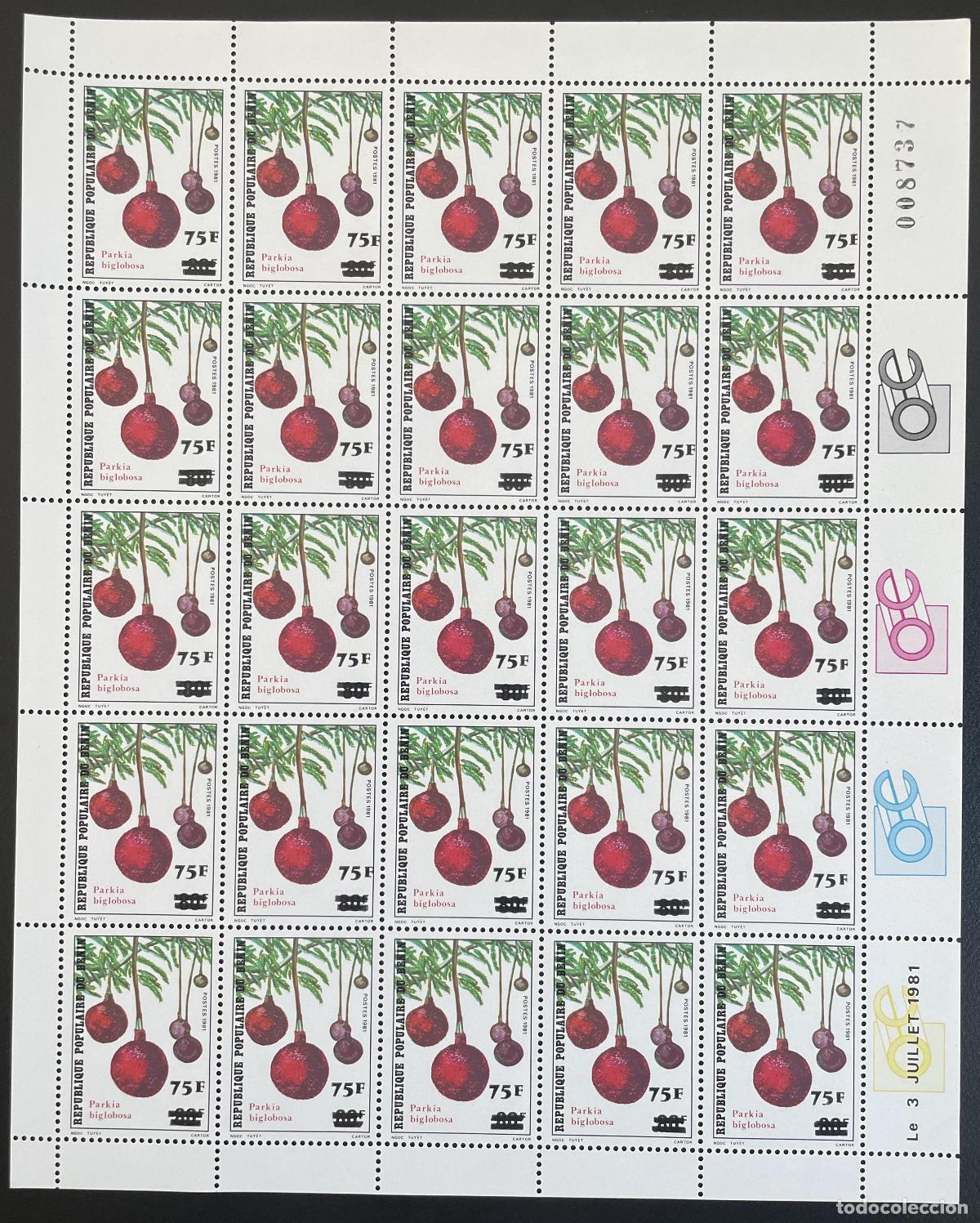 Stamps: Francia 1983 YT 561 S&aacute;bana sobrechargada Parkia Biglobosa flower Blume