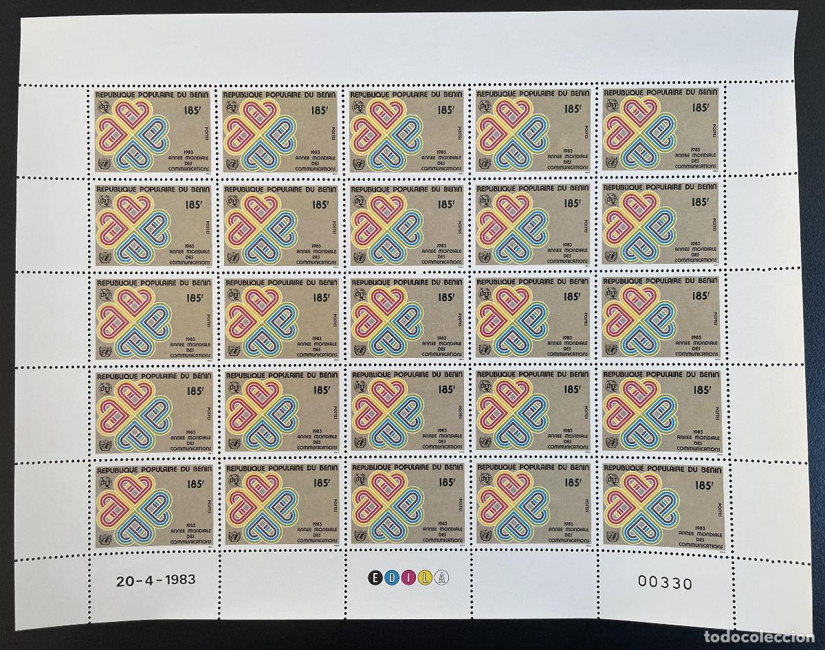 Briefmarken: Benin 1983 YT 563 aborda el Nodo S&iacute;mbolo de las Comunicaciones del A&ntilde;o Mundial la UIT