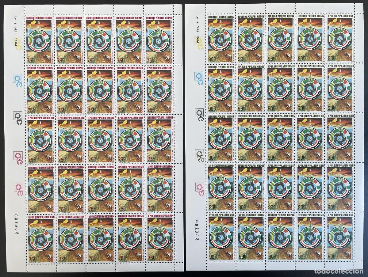 Briefmarken: Benin 1984 YT 587-588 Edici&oacute;n conjunta de la Junta Directiva Entente sobre solidaridad