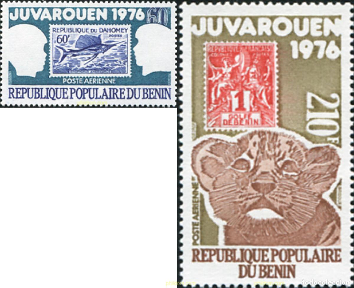 Sellos: 29532 MNH BENIN 1976 EXPOSICION FILATELICA JUVENIL.