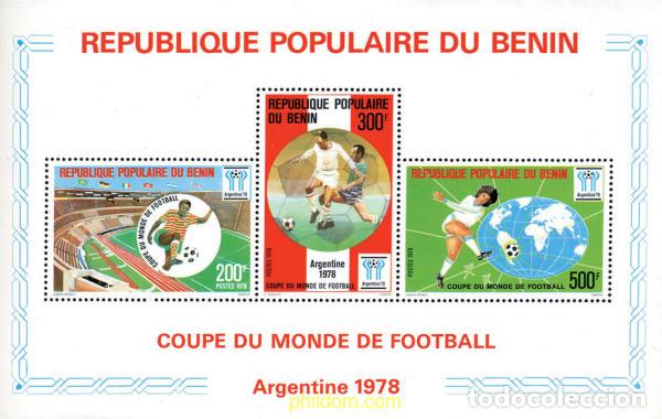 Sellos: 39216 MNH BENIN 1978 COPA DEL MUNDO DE FUTBOL. ARGENTINA-78
