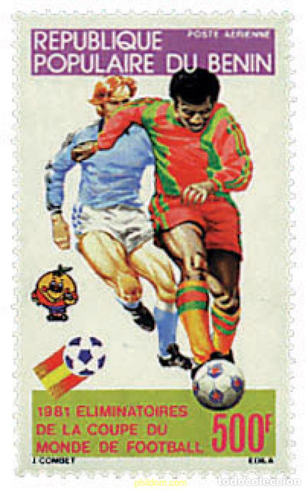 Sellos: 269466 MNH BENIN 1981 COPA DEL MUNDO DE FUTBOL. ESPA&Ntilde;A-82