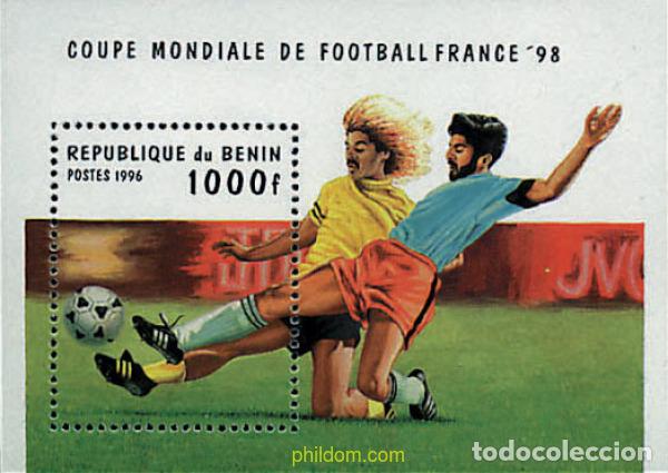 Sellos: 83562 MNH BENIN 1996 COPA DEL MUNDO DE FUTBOL. FRANCIA-98