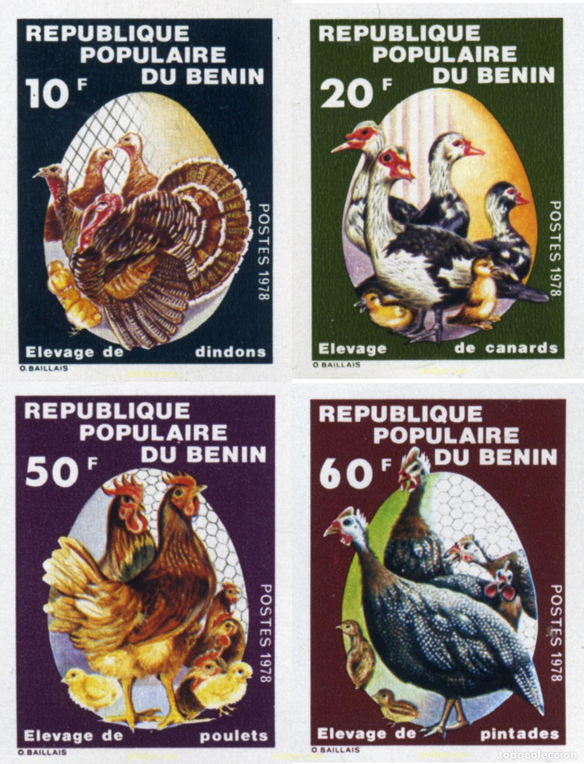Briefmarken: 193444 MNH BENIN 1978 AVES DE CORRAL
