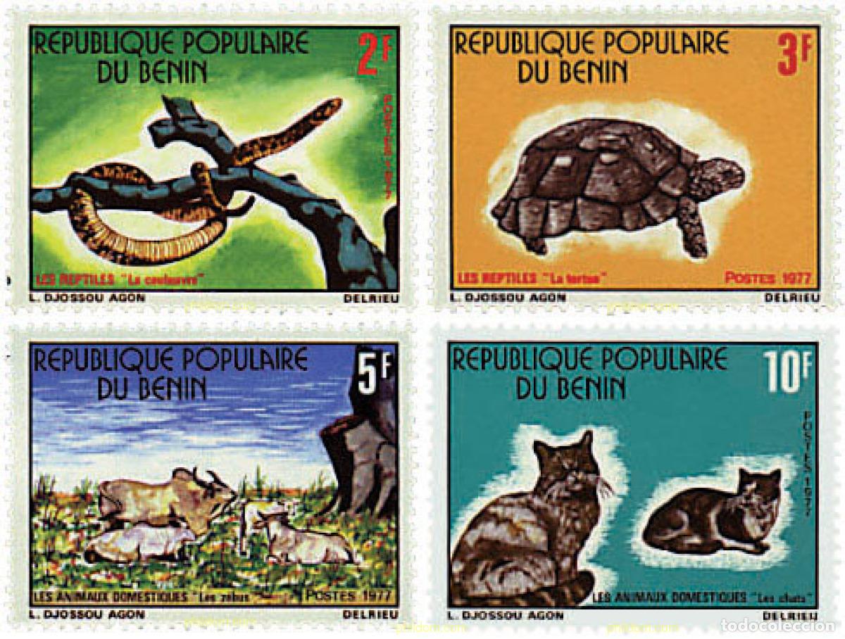 Sellos: 37609 MNH BENIN 1977 FAUNA