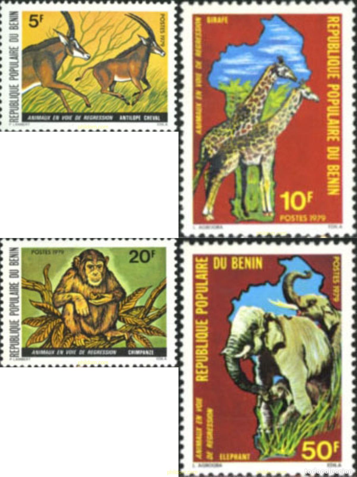 Stamps: 29535 MNH BENIN 1979 FAUNA EN PELIGRO DE EXTINCION