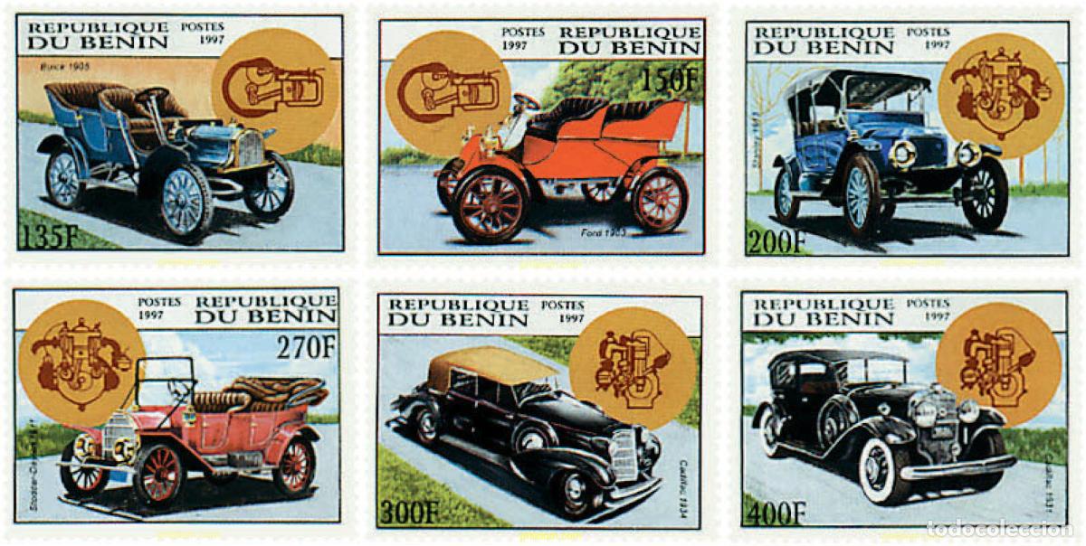 Sellos: 49718 MNH BENIN 1997 COCHES ANTIGUOS