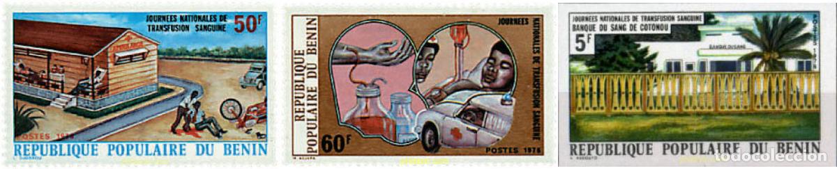 Sellos: 202552 MNH BENIN 1976 JORNADAS MUNDIALES DE DONACION DE SANGRE