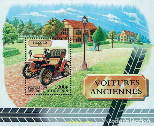 Sellos: 50844 MNH BENIN 1998 AUTOMOVILES ANTIGUOS