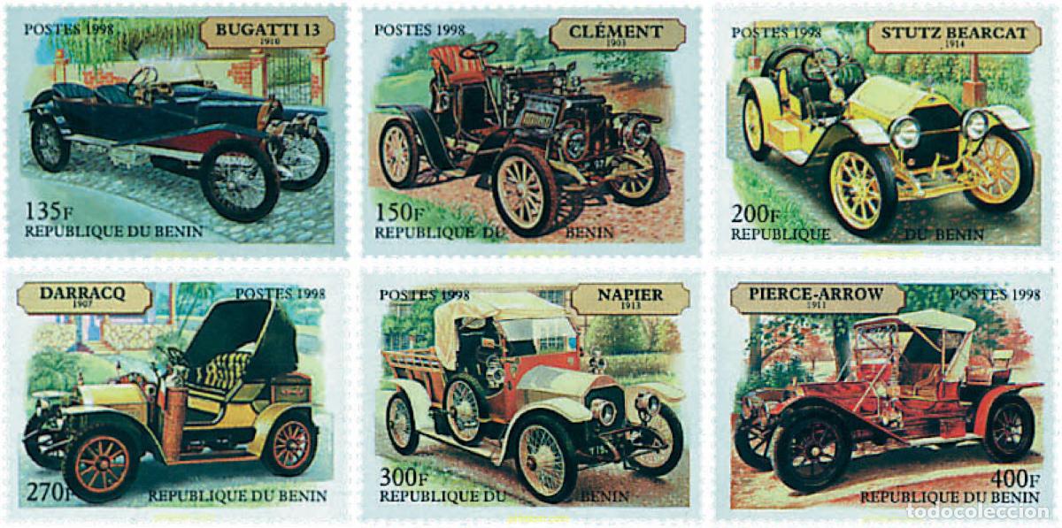Sellos: 50842 MNH BENIN 1998 AUTOMOVILES ANTIGUOS
