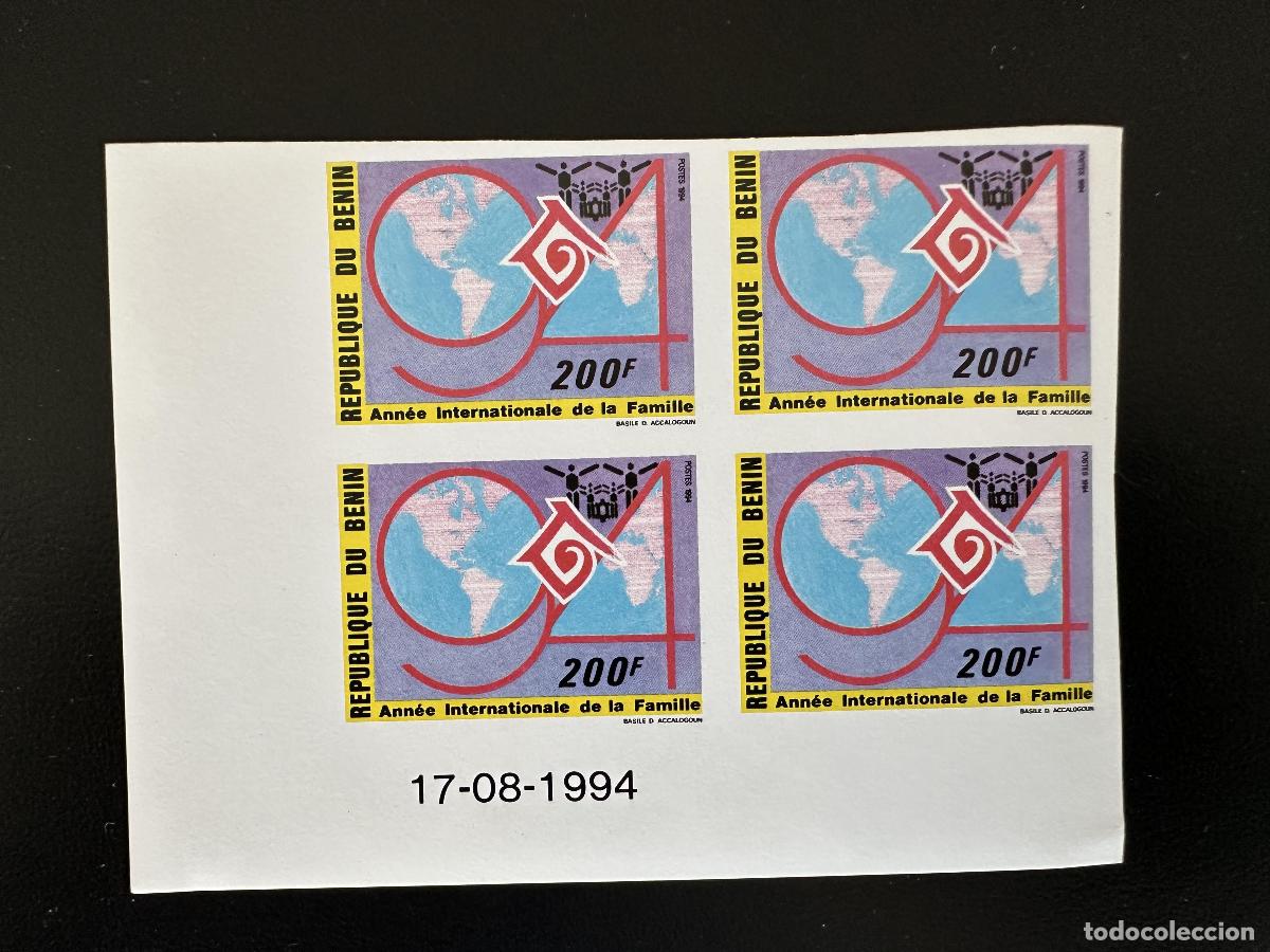 Sellos: Benin 1994 Mi. 622 ND IMPERF A&ntilde;o Internacional de la Familia bloque 4