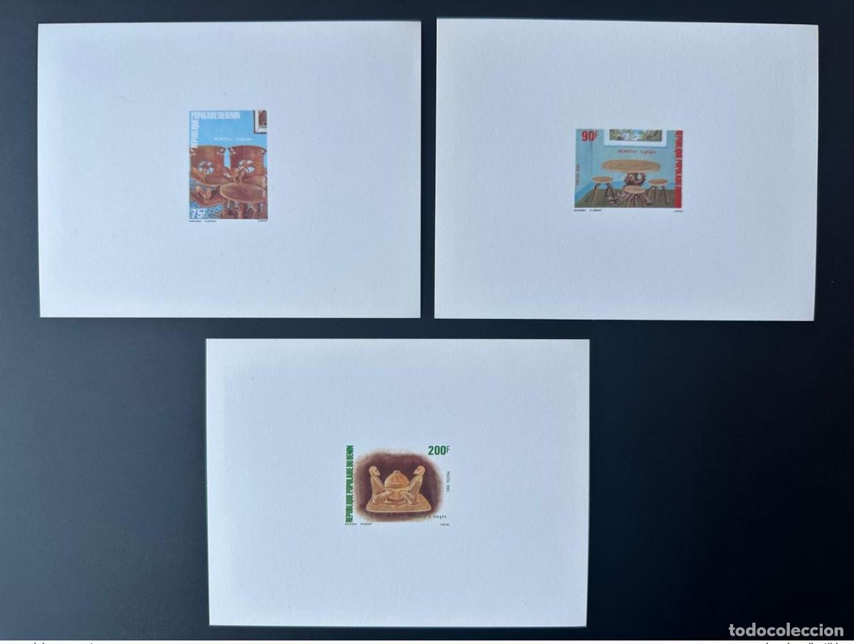 Sellos: Benin 1983 Mi. 318 - 320 Muebles t&iacute;picos a prueba de lujo M&ouml;bel