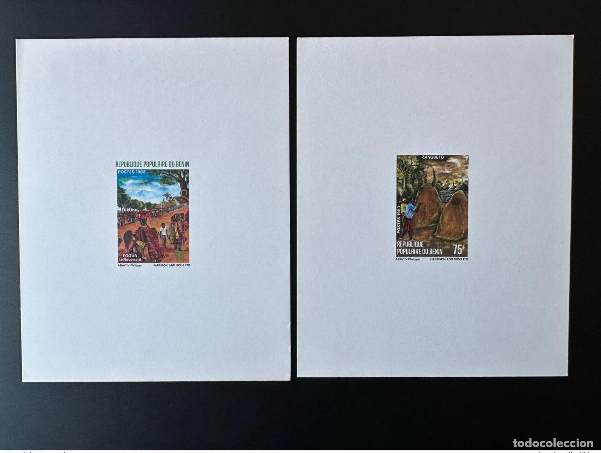 Sellos: Benin 1983 Mi. 322 - 323 Evento de lujo Egoun the Revenant Zangbeto Religion