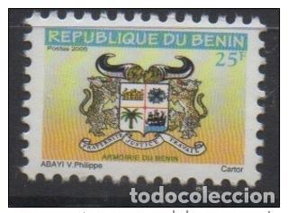 Sellos: Benin 2008 Mi. 1454 e hilos de seda Seidefaden Armoirie Escudo armas 25 F MNH**