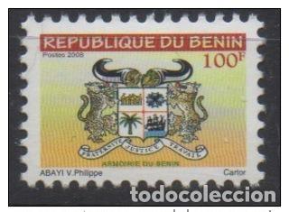 Sellos: Benin 2008 Mi. 1457 e hilos de seda Seidefaden Armoirie Escudo armas 100 F MNH**