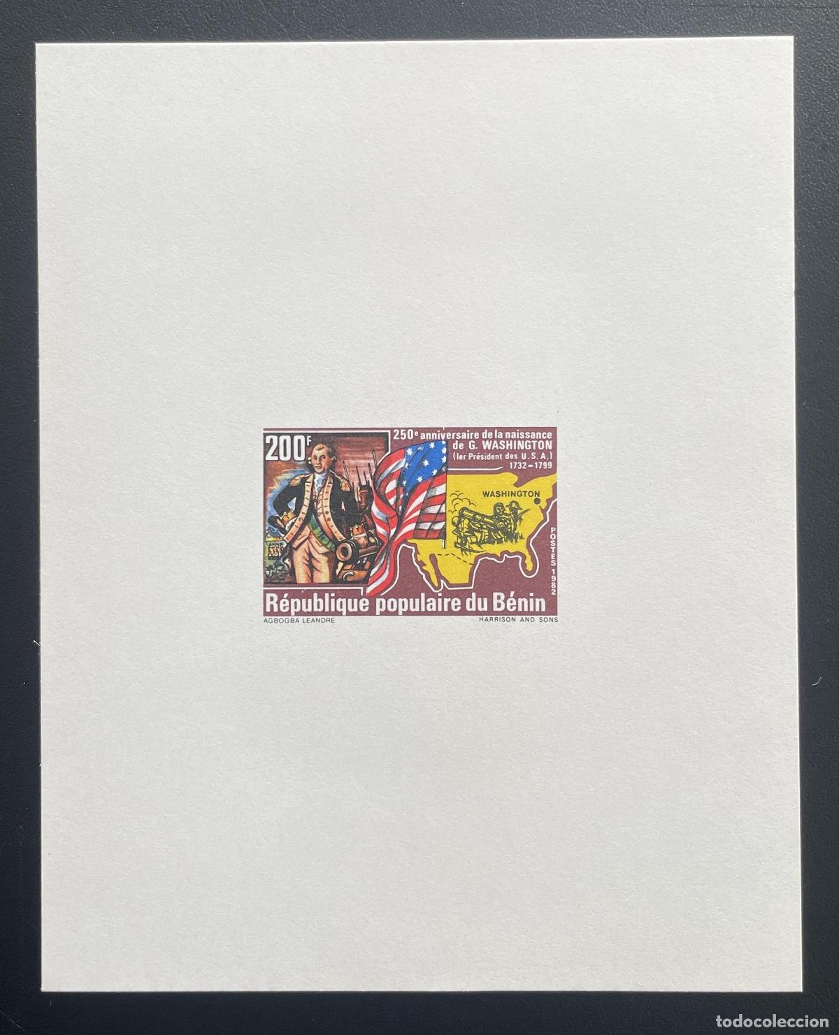 Sellos: Ben&iacute;n 1982 Mi. 280 bandera del presidente de los EE. UU. a prueba lujo