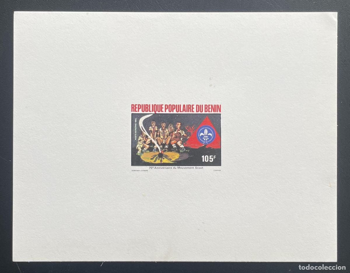 Sellos: Benin 1982 Mi. 282 evento de lujo Scouting Scout Campfire 75th